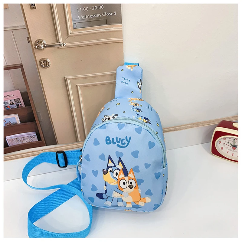 حقيبة صدر Bluey Bingo حقيبة تخزين للأطفال - حقيبة كتف كرتونية أنيمي للأولاد والبنات حقيبة خصر قابلة للتعديل هدايا للأطفال #6