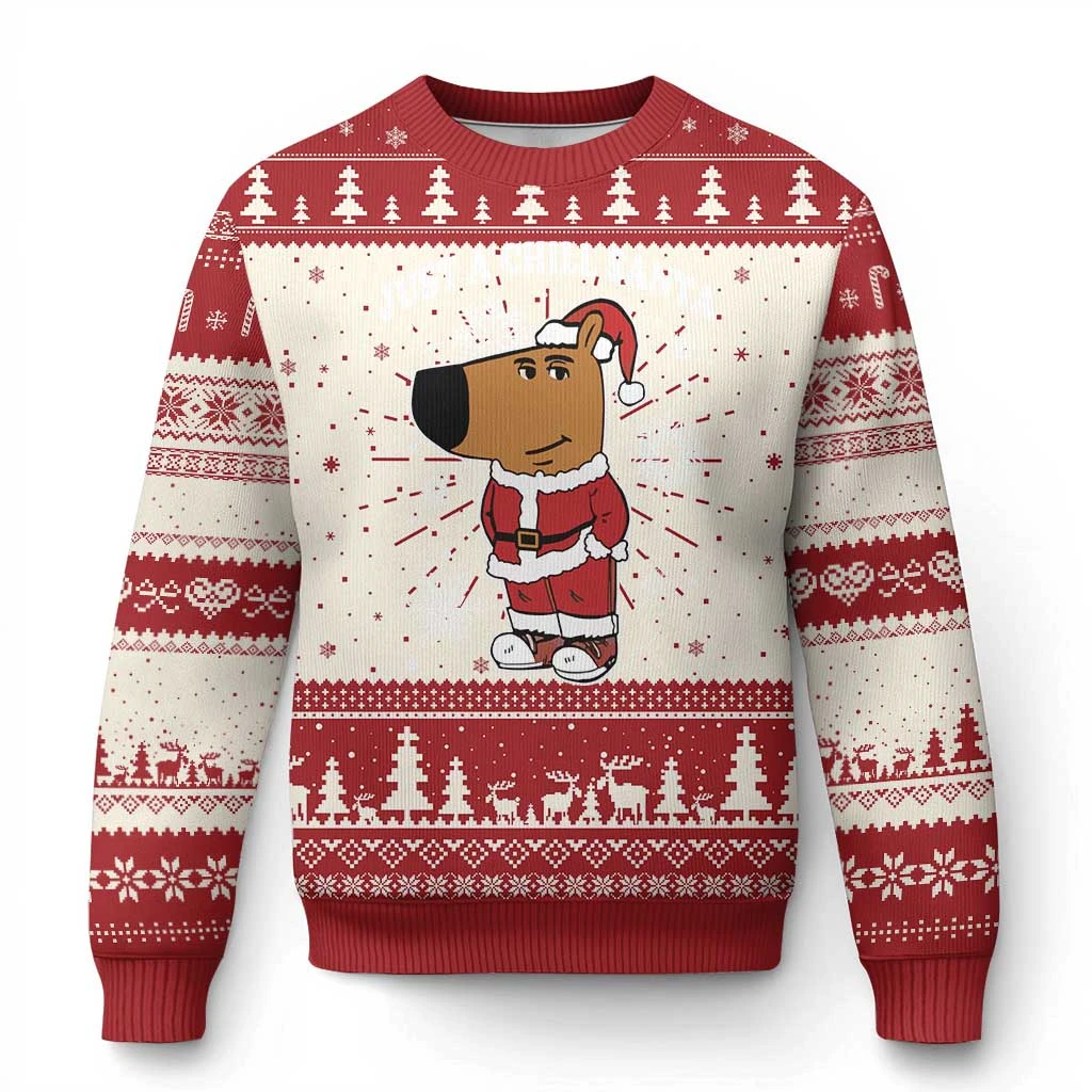 مضحك مجرد رجل البرد عيد الميلاد الفيروسية ميمي القبيح عيد الميلاد سترة الكرتون بلوزات Harajuku المرأة البلوز سترة الملابس #4