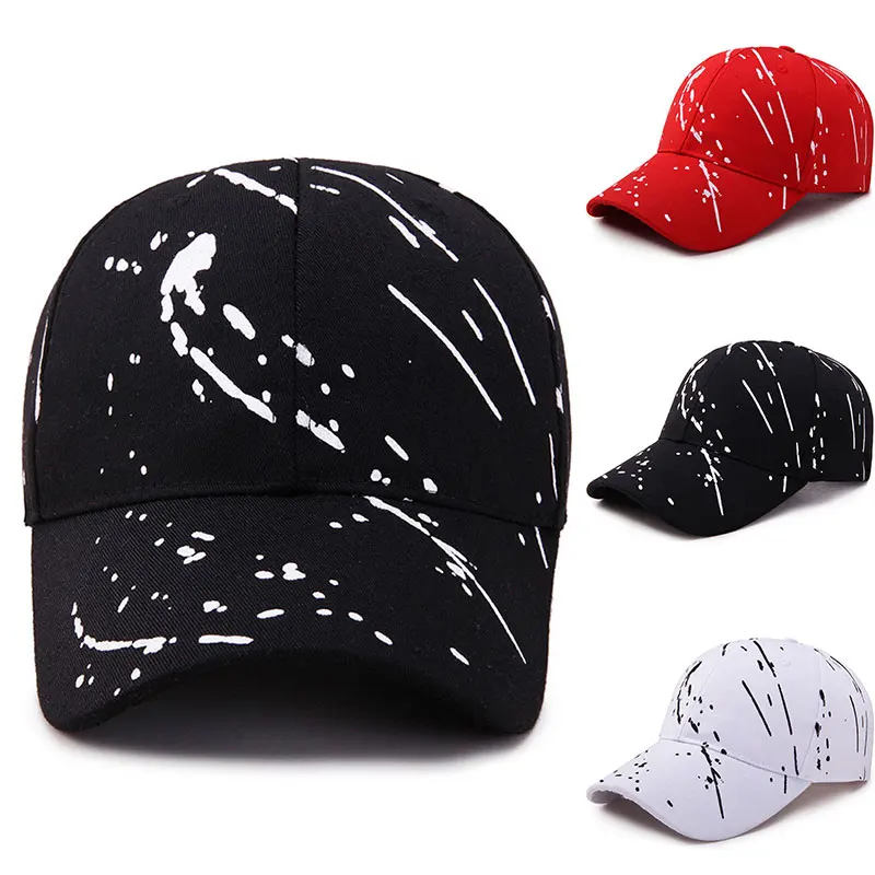 

Personality Graffiti Baseball Caps Summer Sun Hats Korean Version Stylish Peaked Caps Casual Neutral Hat Outdoor Golf Cap