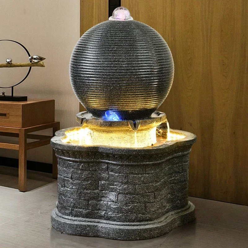 Ornament Waterscape Creative Lucky Feng Shui Ball Bonsai Living Room Craft Indoor Humidifier