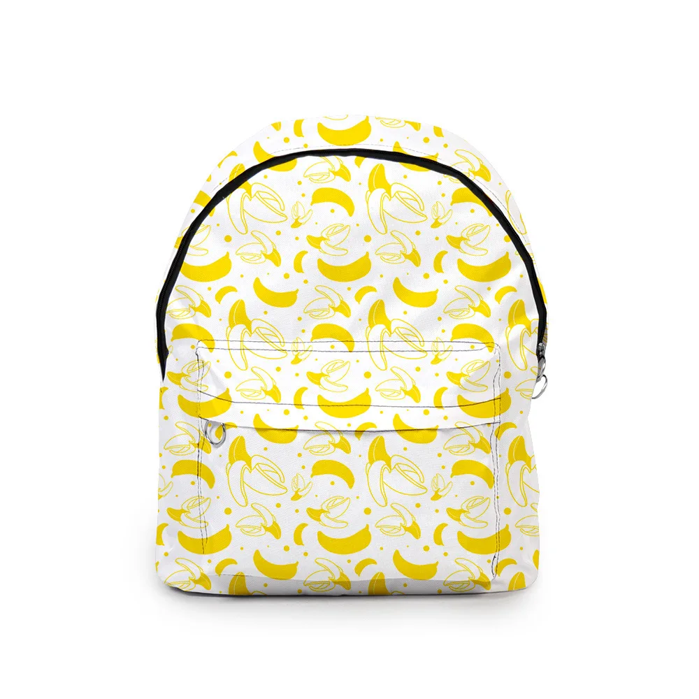 Cartoon Youthful Funny Fruit  Student School Bags Notebook Backpacks 3D Print Oxford Waterproof Boys/Girls Funny Travel Bags