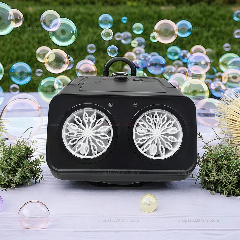 Macchina per bolle aggiornata con 2 impostazioni di velocità Giocattoli da esterno Bubble Bambini Festa di compleanno Matrimonio Carnevale Parco giochi Regali all'aperto