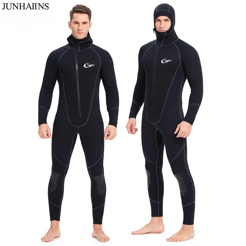 

3MM Neoprene Wetsuit men's one-piece hooded Scuba diving diving suit snorkeling spear fishing Wetsuit