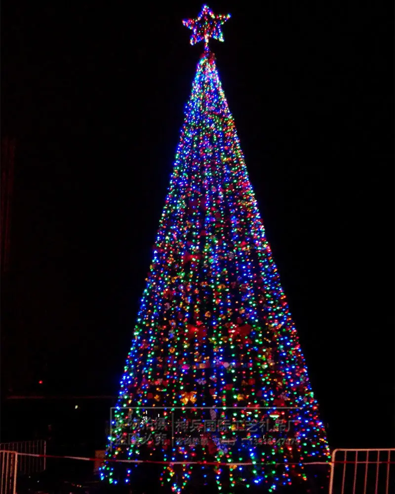 Large Outdoor Artificial Christmas Tree Set 4M 5M 6M 7M 8M 9M 10M 12M 13M 15M Mall Hotel Square Holiday Scene Decor