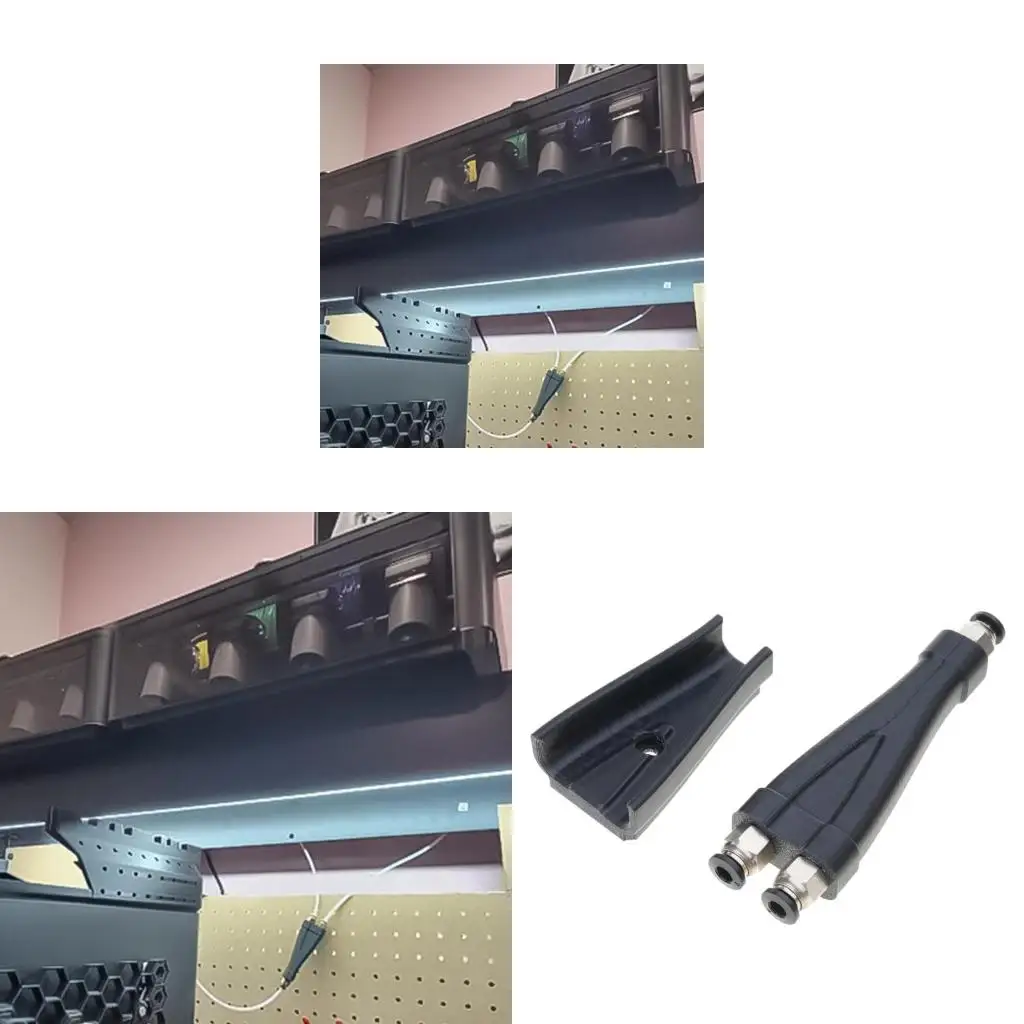 Blurolls Bamboo Lab P1P P1S X1C Connector Bowden Coupler Pneumatic Connector M10 For BambuLab 3D Printer PC4-10 4mm Out Diameter