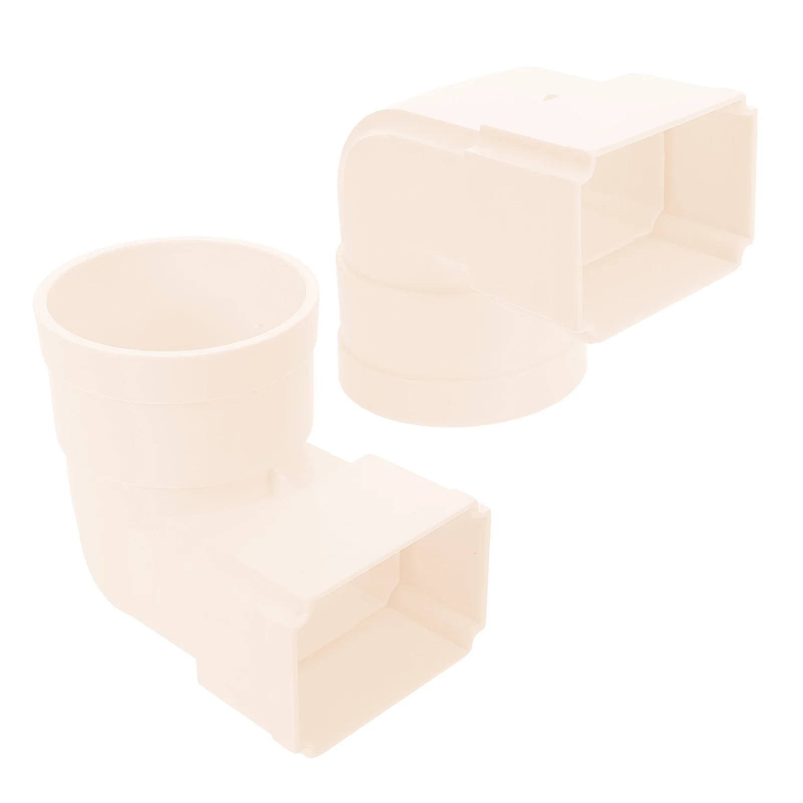 

2Pcs Outdoor Downspout Connector Strong Plastic Gutter Elbow Extension for Roof Rainwater Drainage Efficient Flow Transition
