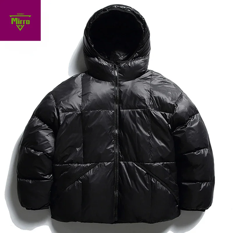 

Мужские зимние парки, утепленные куртки, стеганое пальто с пузырьками, уличная одежда в стиле Харадзюку, большие куртки в стиле хип-хоп, верхняя одежда