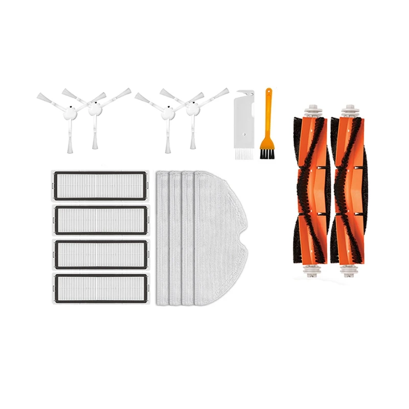 ●For Robot Vacuum Mop 2C Cleaner XMSTJQR2C Replacement Spare Parts Accessories Main Brush Side Brush Mop Rag-ABFB view 3