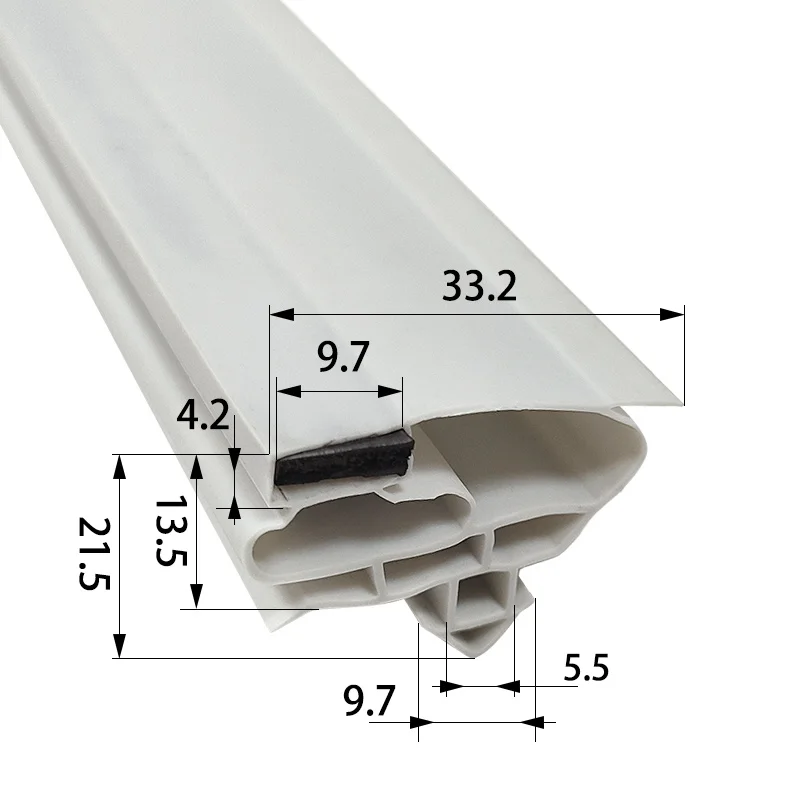 137 Chest Freezer Door Gasket Magnetic Rubber Seal Strip Universal Fit Leakproof Thickened Durable