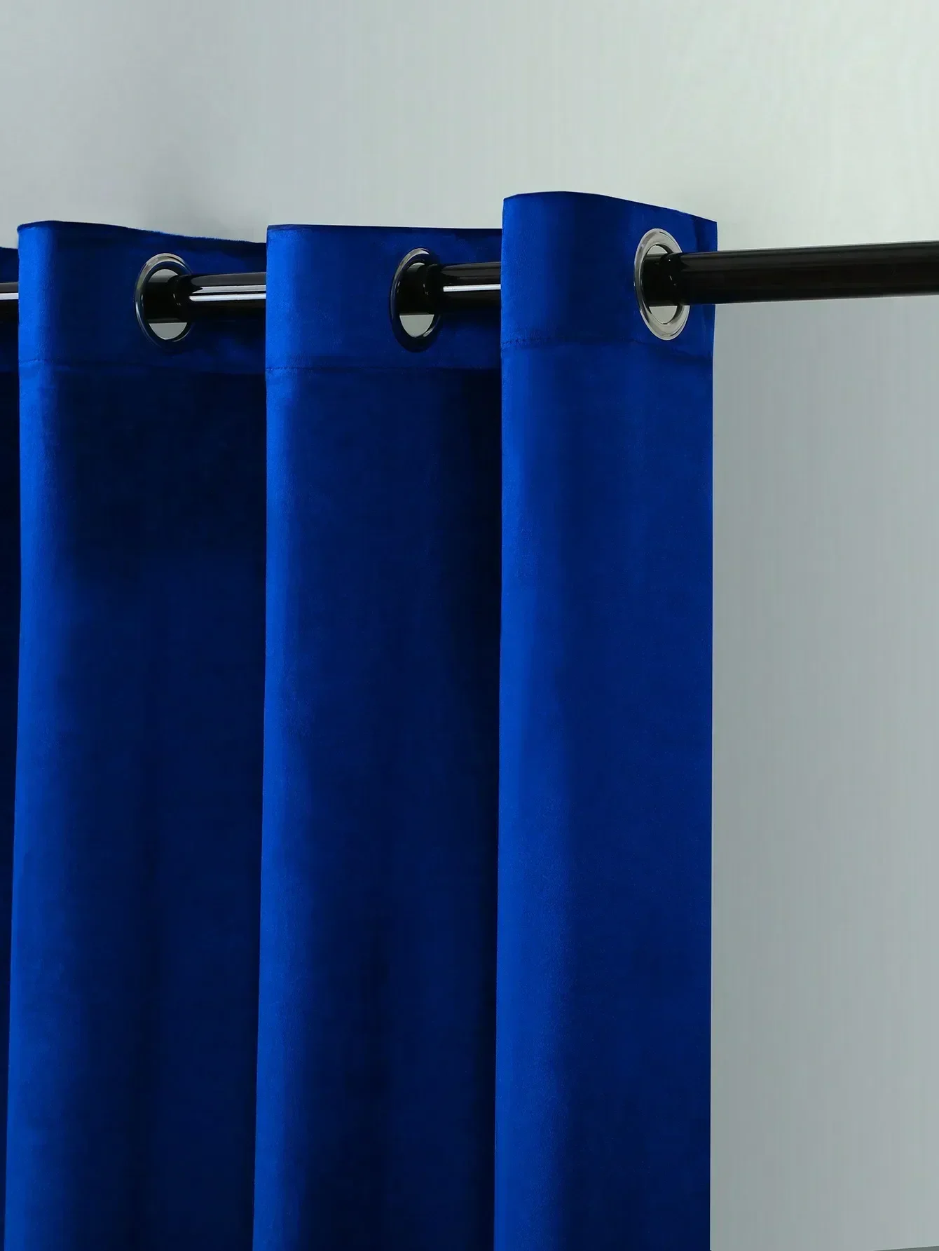 

1pc Royal Blue Color Curtains for Living Room Velvet Material Warm Retro Bedroom Windows Door Decoration Luxurious Drapes