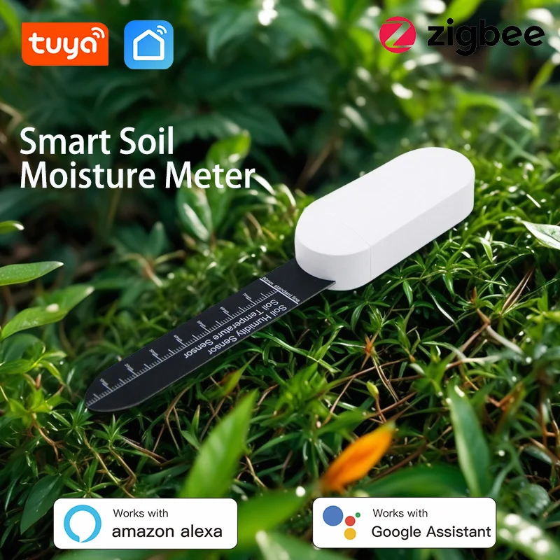 

Tuya Zigbee Soil Moisture Sensor Humidity Temperature Tester Garden Home Automation Irrigation Detector Meter For Smart Life