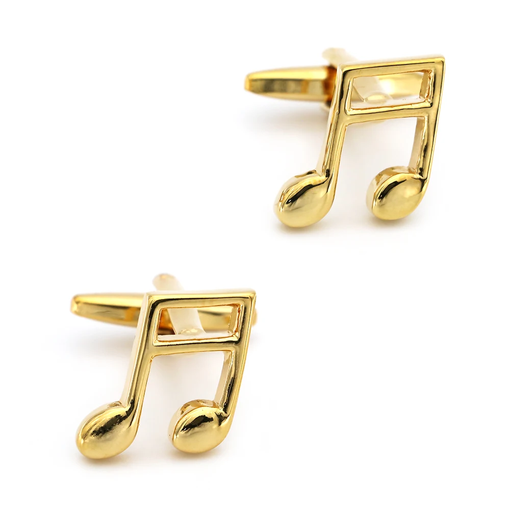 

Music Note Cufflinks For Men C Major Design Quality Brass Material Golden Color Cuff Links Wholesale&retail