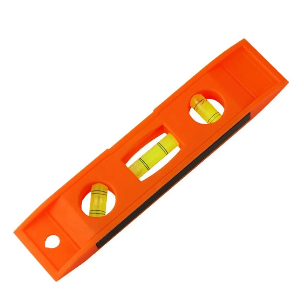 6 Inch Magnetic Level Built In Magnet Clear Bubble Vial Balance Ruler Light Compact Body Accurate Readout Hand Measure Tool