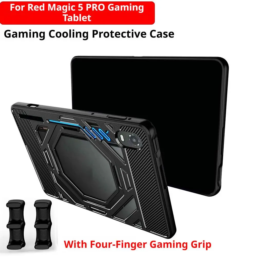 Hollow Heat Dissipation TPU Gaming Tablet Protective Case For Nubia Red Magic 5 Pro Air‑Bag Anti‑Drop Raised Screen Protection