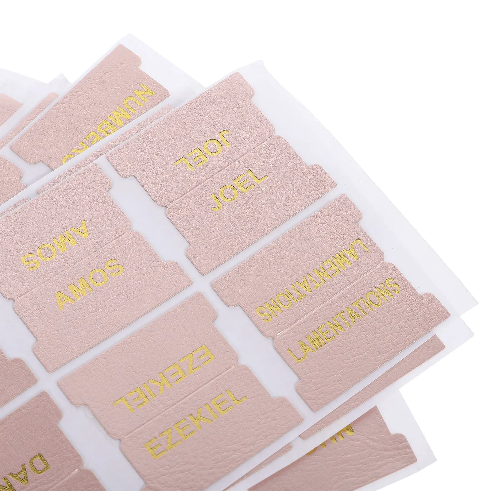 Binder Notebook Plastic Index Tabs Dividers Halloween Christmas 80Pcs PU Bible Scripture Rose Gold Color Markers Study Supplies