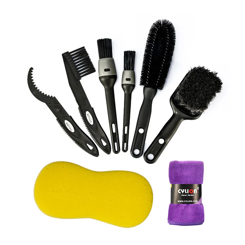 AliExpress NONE A set of race leader racer bicycle cleaning and maintenance tool set bicycle cleaning brush sponge towel combination set