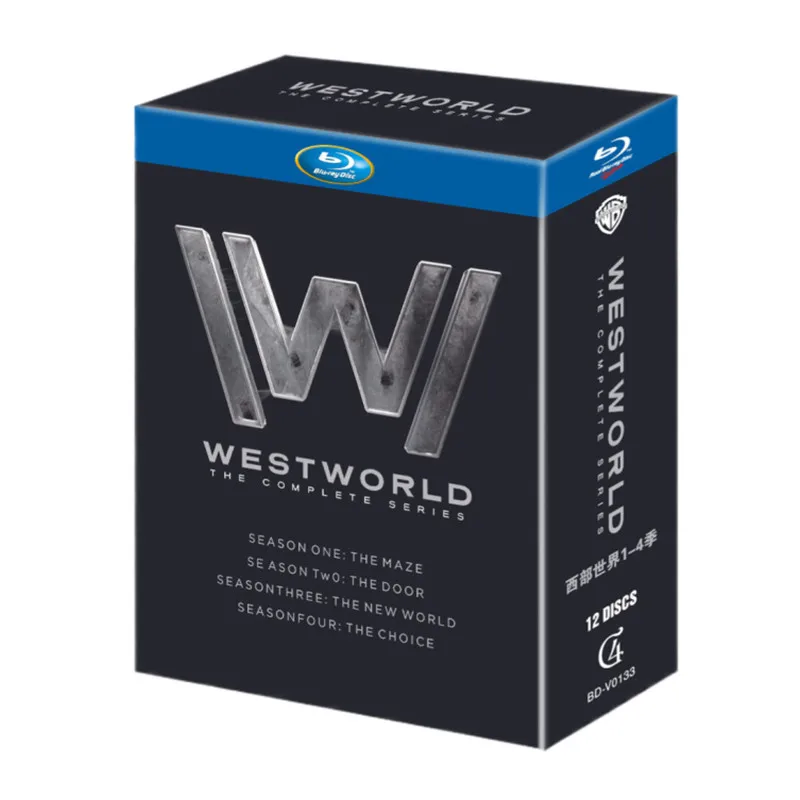 

Blu-ray Disc Set for Westworld Seasons 1-4 Ultra HD Blu-ray Collection 12-Disc Box Set
