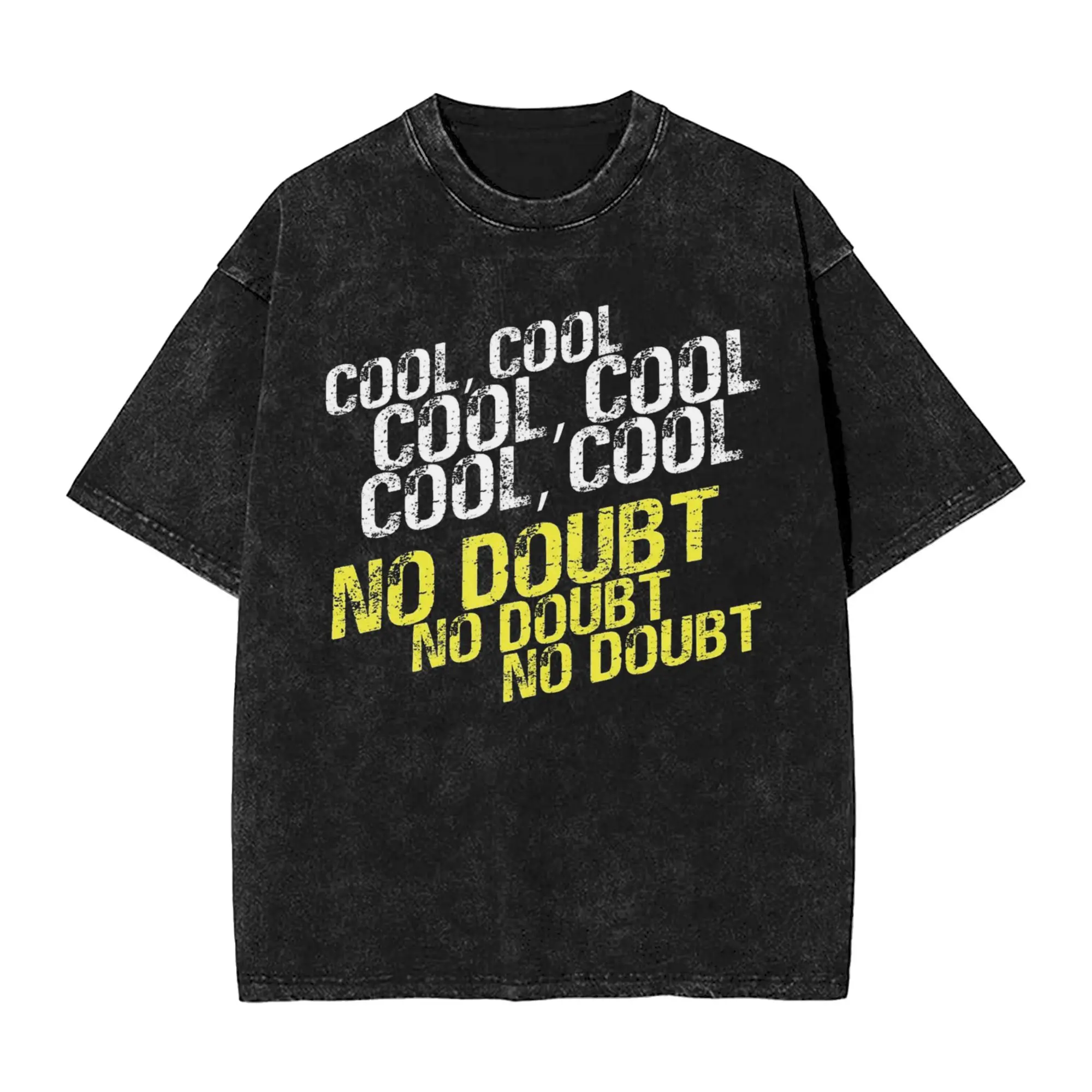 Vintage Brooklyn 99 T-Shirt for Men women  Round Neck Washed T Shirt Cool No Doubt Short Sleeve Tees Birthday Gift Tops
