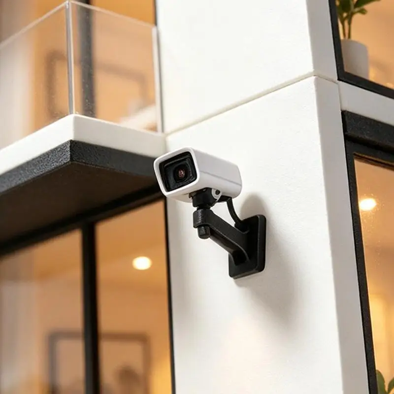 【BS】1/12 Dollhouse Mini Surveillance Camera Model For Micro Landscape Decoration Miniature Food And Play Scene Ornament