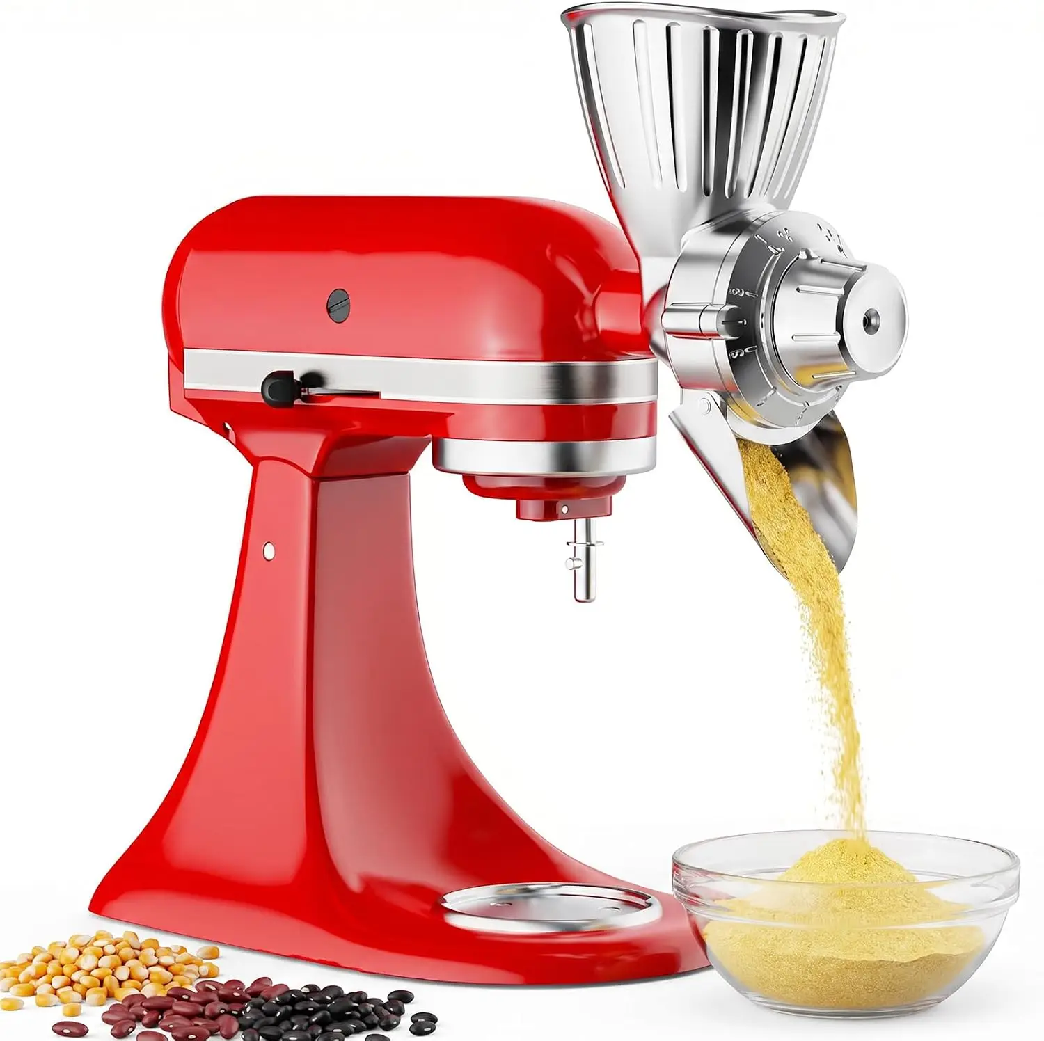 All Metal Grain Mill Attachment For Kitchenaid Stand Mixer