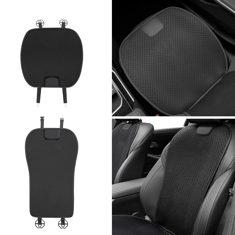 Car Ice Silk Seat Cover Front Rear Cushion Protector Pad For Lincoln MKZ MKX Aviator Navigator Continental MKC Voyager  Stickers view 4