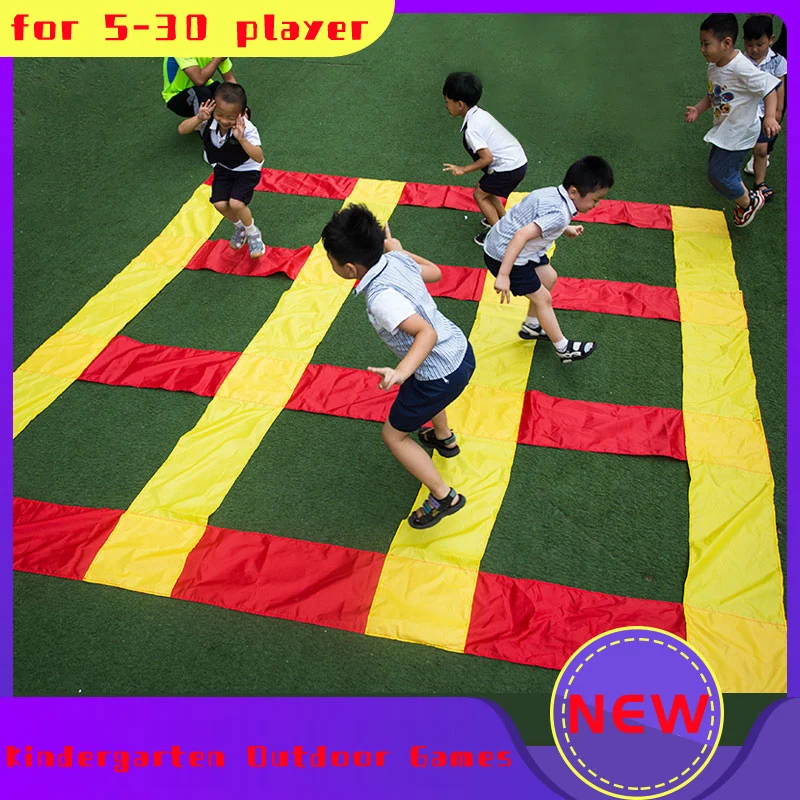 Children Toys 6 to 10 years Kindergarten Outdoor Hopscotch Mat Pad Games Fun Sport Sensory Toys Crossing Race Running Training