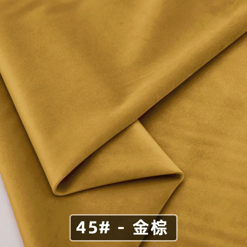 

0.5/1/2/3/4m 39 Color Velvet Fabric DIY Sewing Home Textile Clothing Pillow Cover Sofa Curtain Decoration Background Velvet