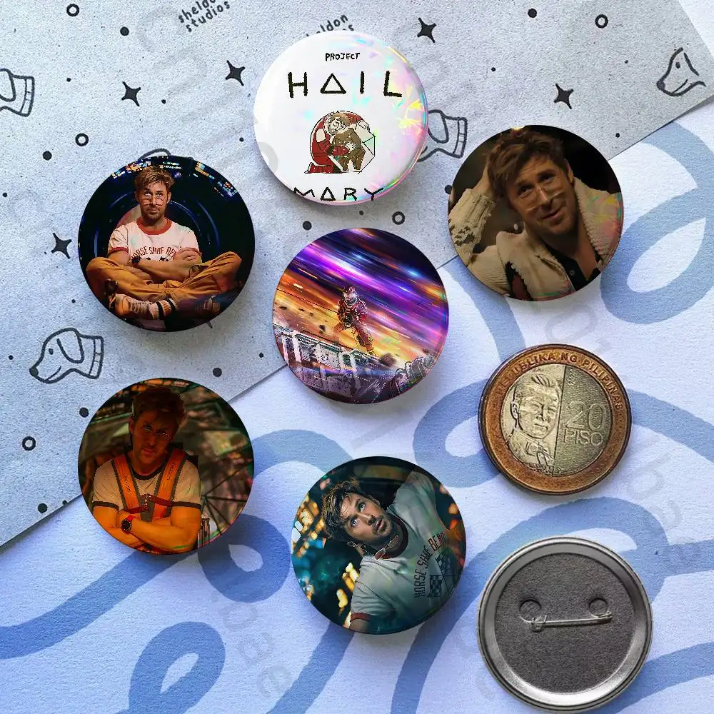 project hail mary ryan gosling 25mm 75mm 44mm 58mm 32m Brooches Badges Pins for Accessories