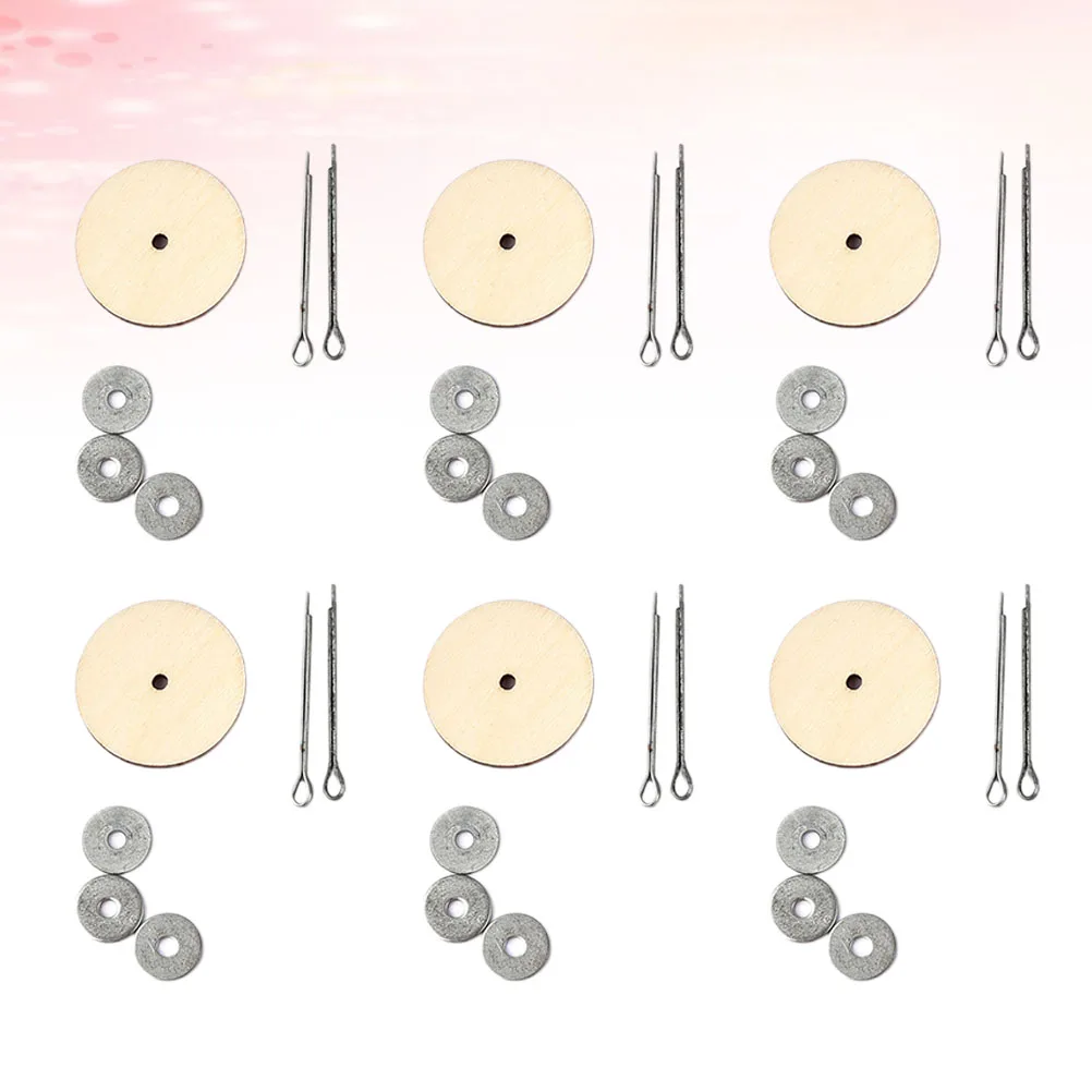 

20 Sets Wooden Rotary Joint Accessories Soft Toy Making Limbs Bamboo Crafts Supplies
