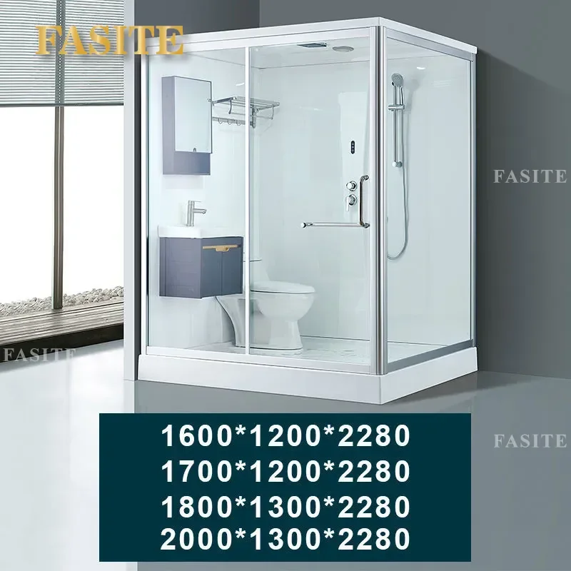 For High End Household Shower Integrated Room Mobile Wet And Dry Separation Bathroom