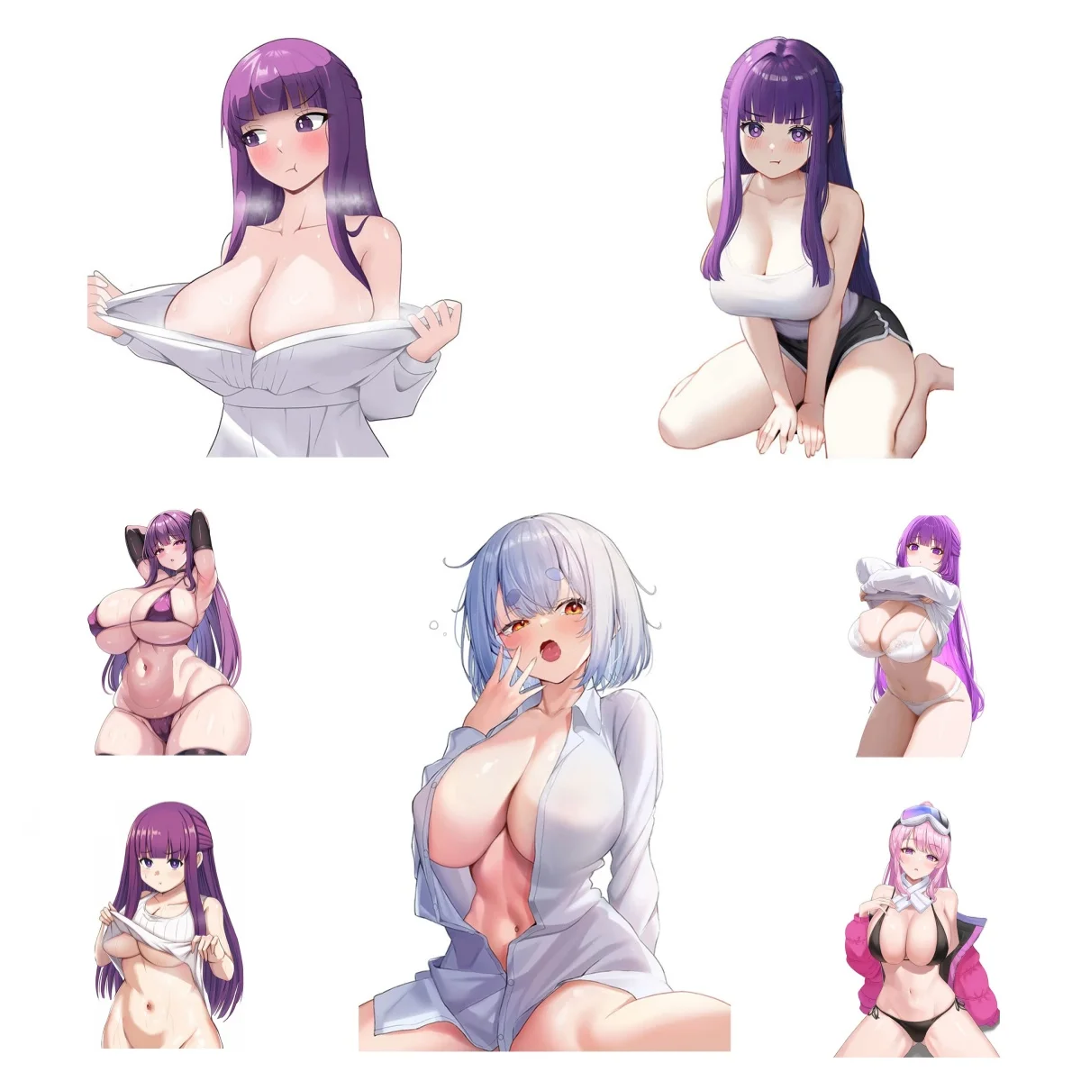 

Sexy Anime Girl Car Sticker Air Conditioner Decal Car Door Protector Vinyl Cartoon Surfboard Windows Car Styling