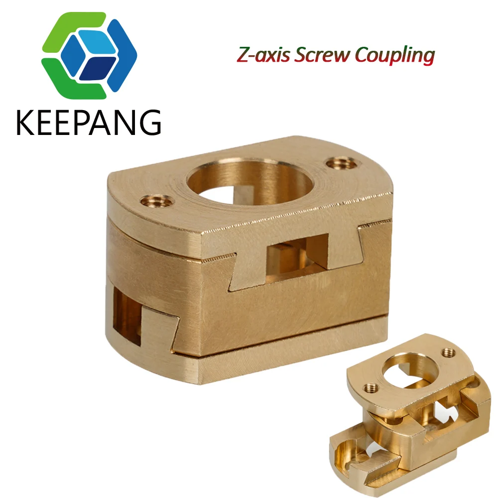 

Kee Pang 18mm Oldham Coupling Brass T8 Z-Axis Screw Hot Bed Coupler for BLV Ender 3 /CR10 S4 S5 3D Printer Parts