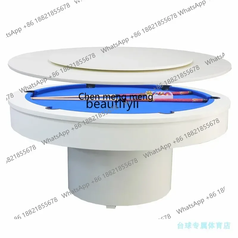 cc182l round Pool Table Marble Commercial Billiard Table Adult Bar KTV Party Hall American Black Eight