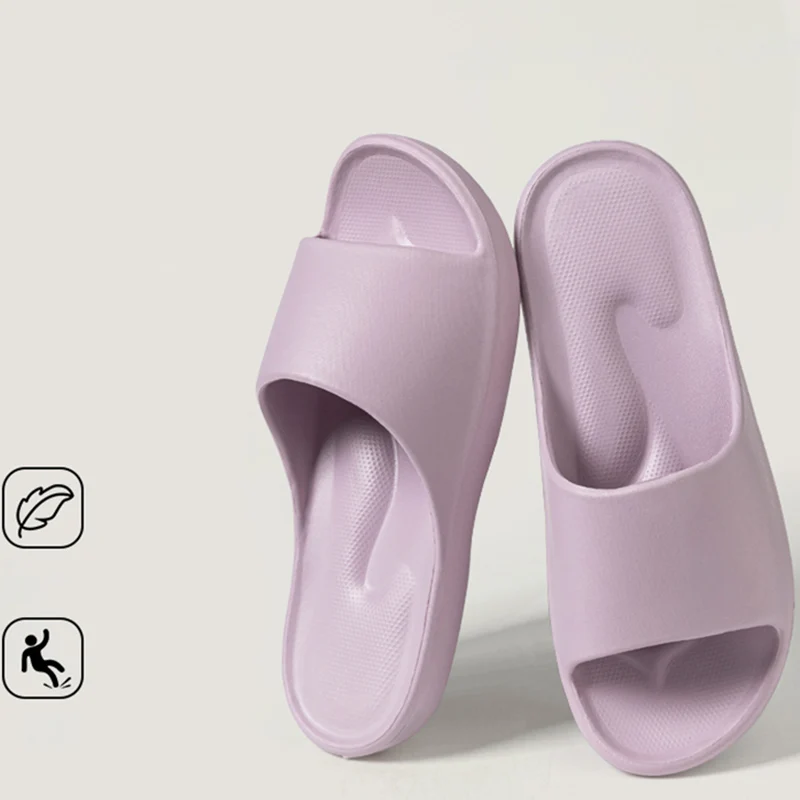 Couples Comfortable Arch Support Massage Slippers Woman Soft Soles Eva Cloud House Slippers 2026 Summer Non-Slip Platform Slides - view 2
