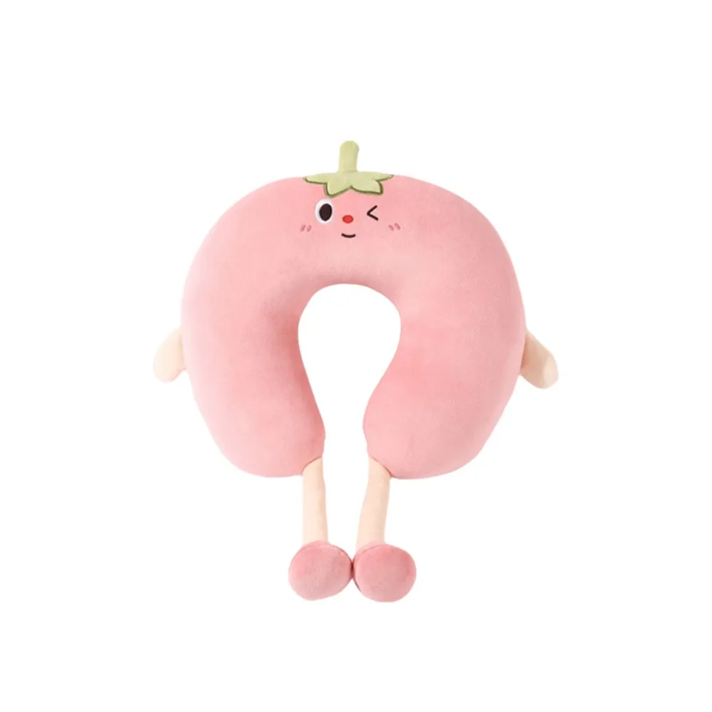 Adorable Cartoon Fruit Shape Neck Pillow Soft Fluffy Travel Pillow Slow Rebound PP Cotton Office Nap Pillow Train