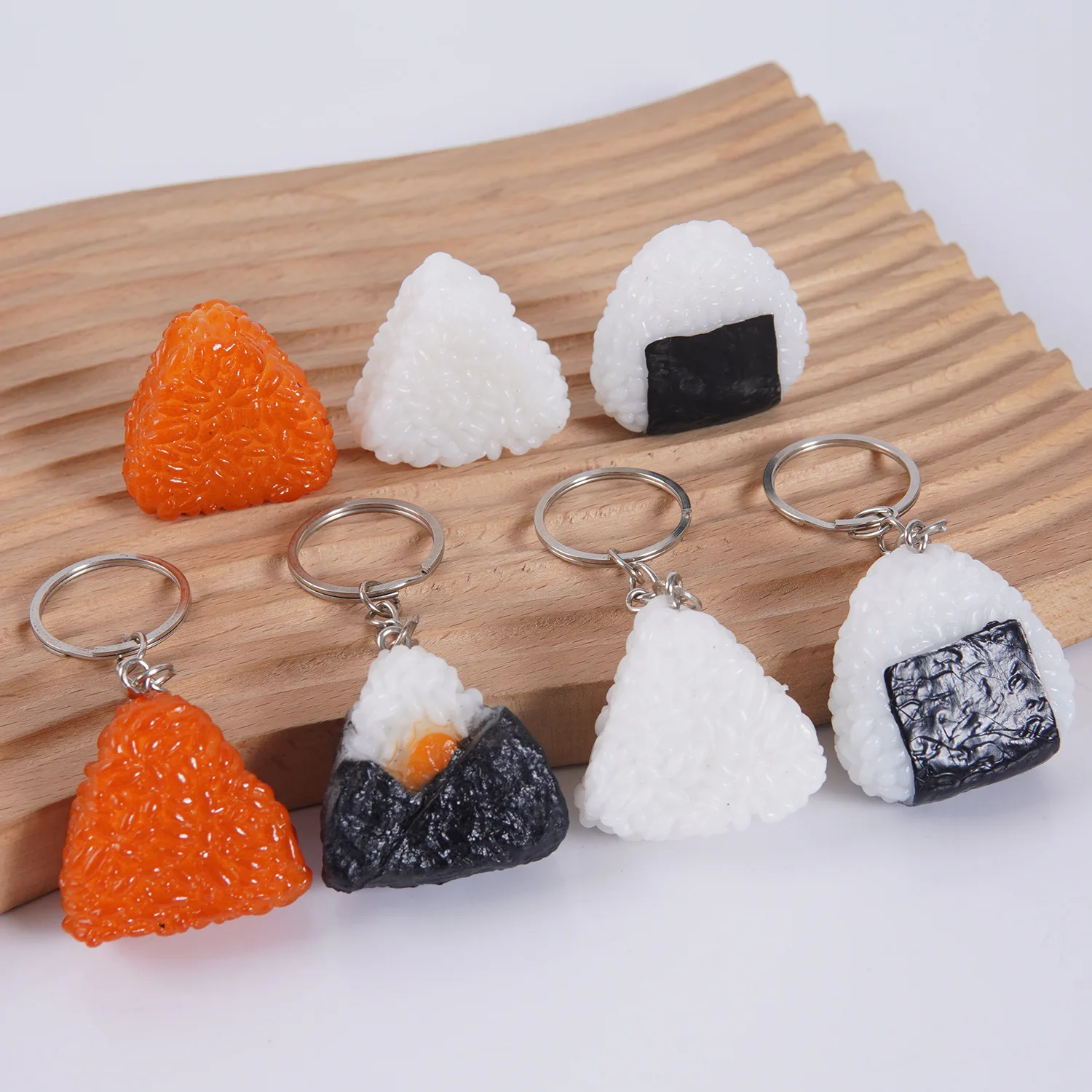 

Artificial Rice Ball Seaweed Triangle Rice Ball Sushi Model Fake Japanese Food Play Simulation Pendant Decorations Home Decor