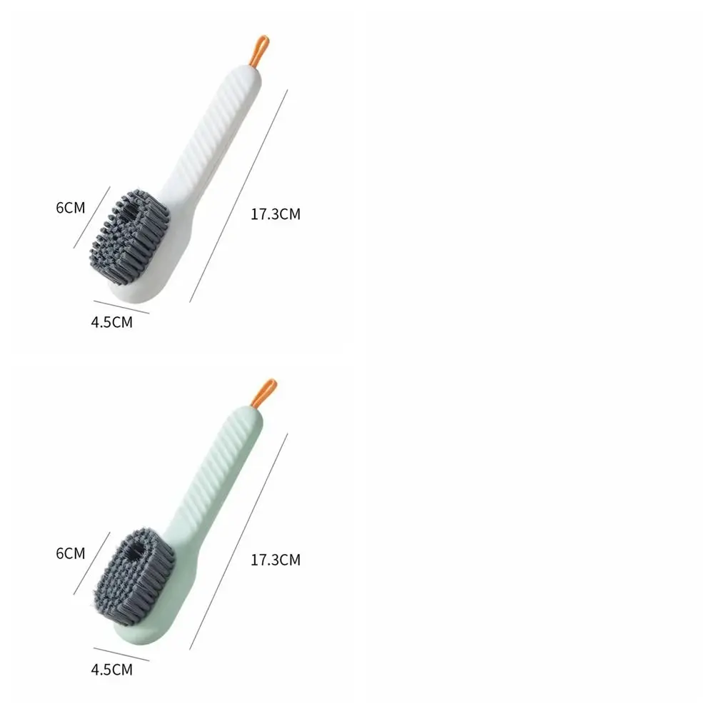 Cleaning Shoe Brush Soft Bristled Liquid Organizer Long Handle Clothes Board Brush Household Cleaning Tool