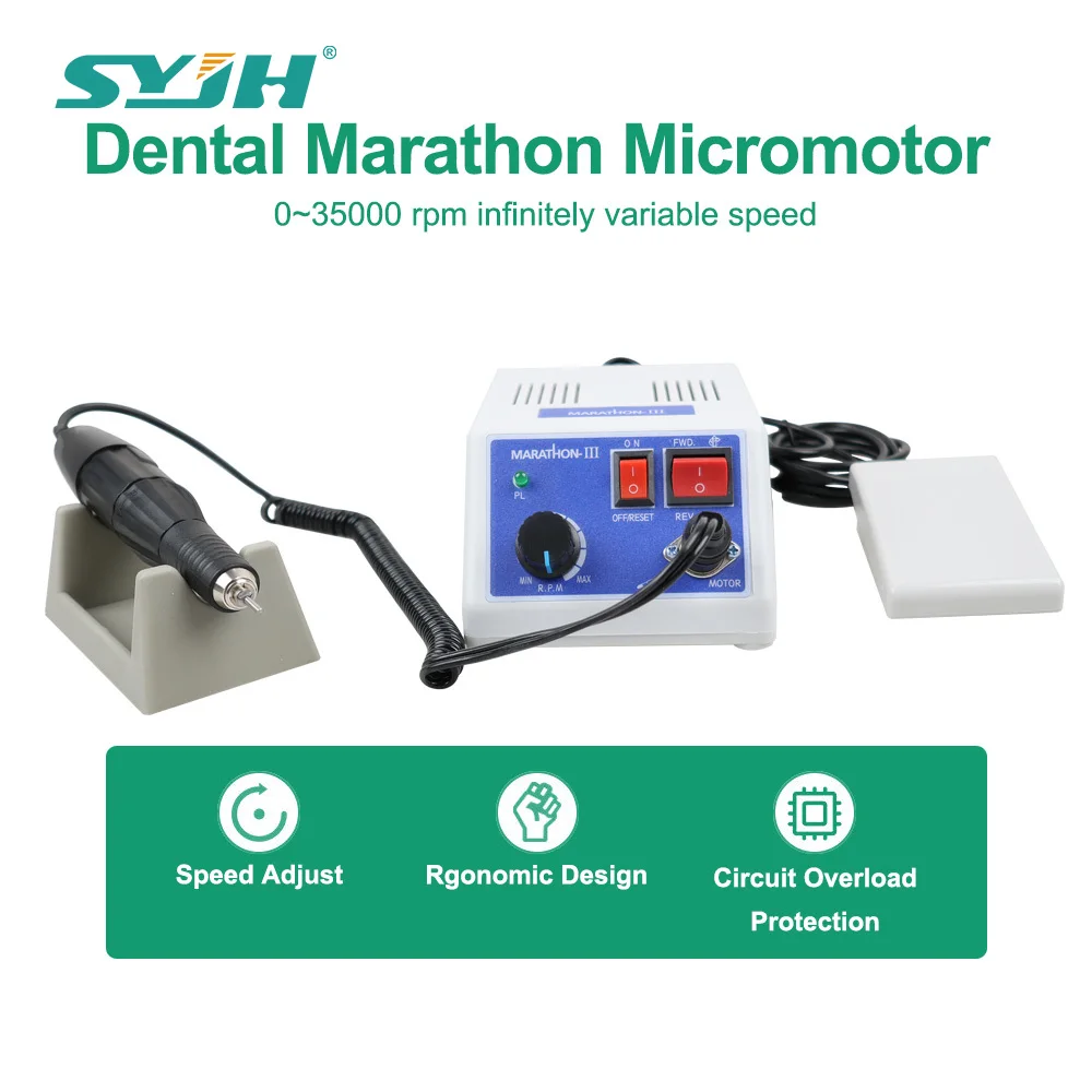 

SYJH 35000 RPM Dental Hand Polishing Machine Grinder E-TYPE Electric Polishing Tool Dentistry Lab Micro Motor Equipment