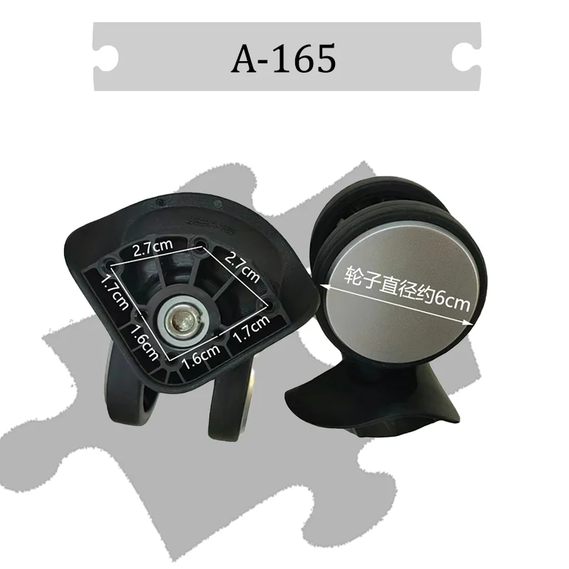 For HongSheng A-165 Luggage Universal Wheel Replacement (2PCS/4PCS) Practical Adhesion Mute Swivel Casters Luggage Repair