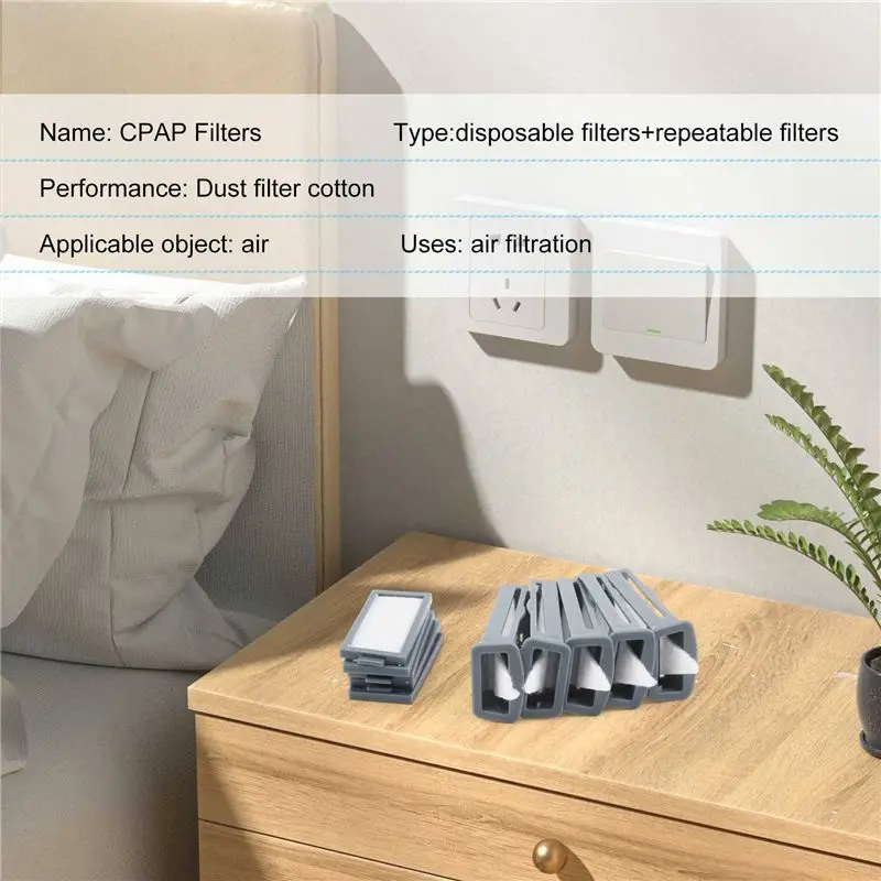 A70Z Fafa】5Set For Respironics Dreamstation 2 CPAP Reusable Pollen Filter And Disposable Ultra-Fine Filters