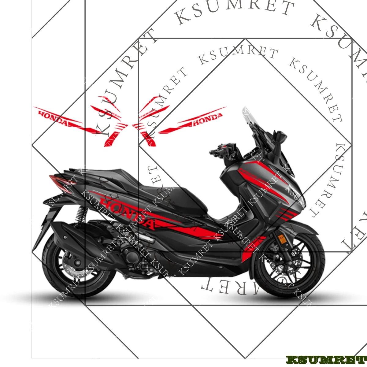 

Для Honda NSS350 мотоцикл наклейка логотип топливный бак наклейки наклейки