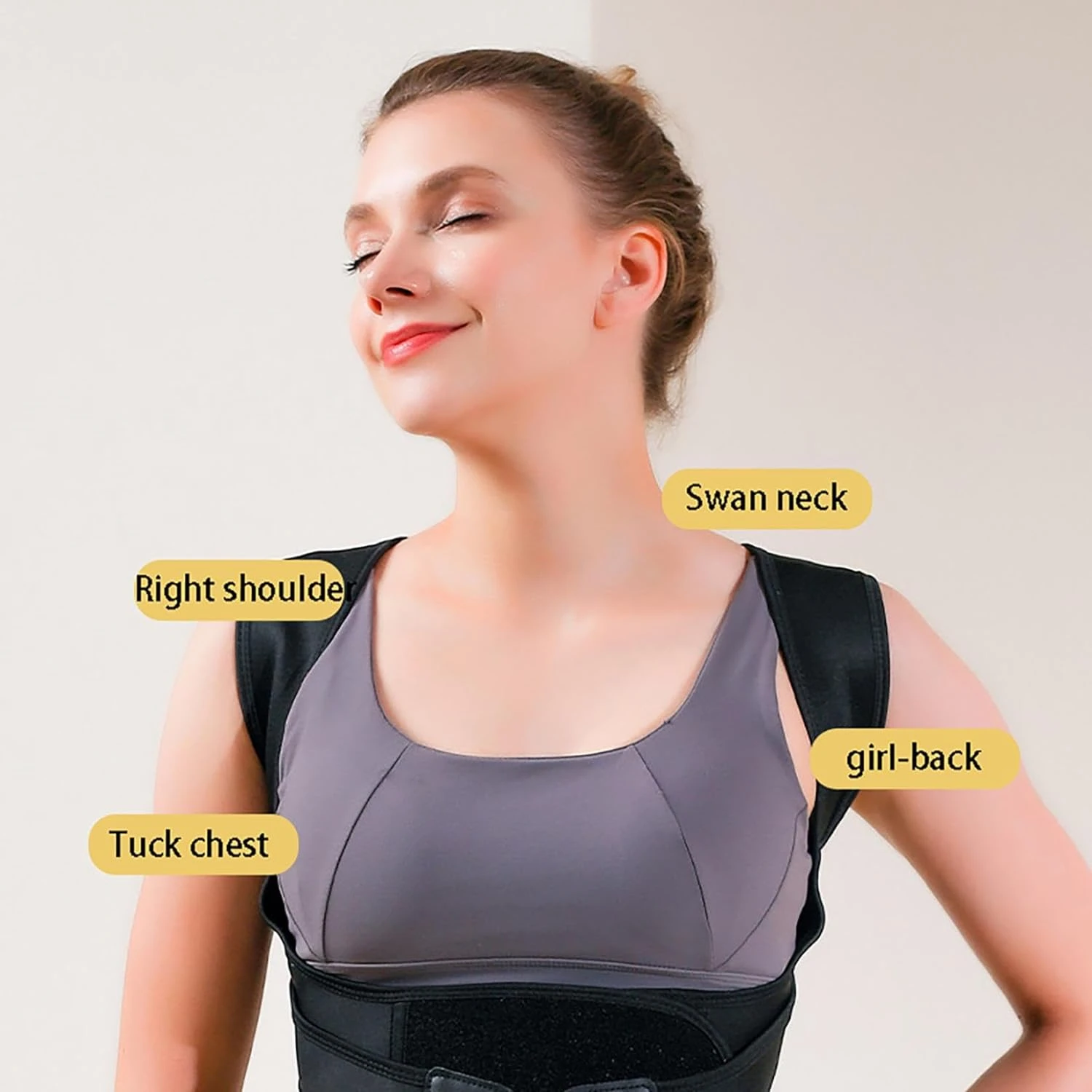 Comfortable and Adjustable Large Size Posture Corrector for Men and Women - Effective Relief for Upper and Lower Back Pain - Sho