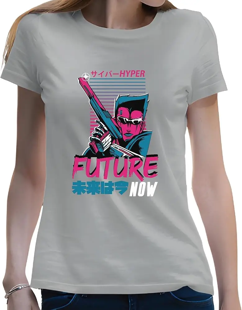 featuring Future Now Message Perfect Gift for Sci Fi Futuristic Fans  High Quality 100%Cotton Short Sleeve