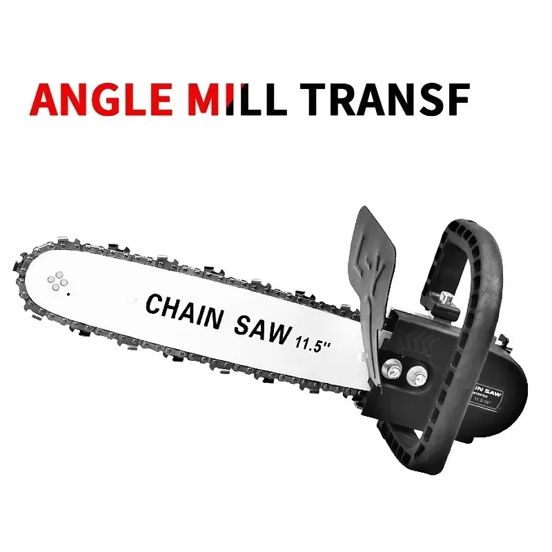 

11.5 Inch Chainsaw Bracket Converts M10 Electric Angle Grinder Into A Versatile Chain Saw For Wood Crafting