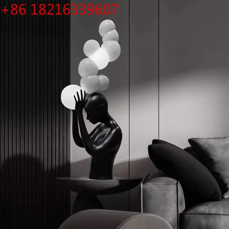 YAO Figure Sculpture Horse Head led table lamps Installation Art Sales Office Hotel Lobby Window Floor home Decoration
