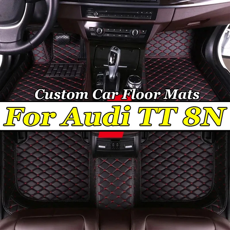 

Car Floor Mats For Audi TT 8N MK1 1998~2006 Protective Carpets Auto Rugs Luxury Leather Mat Durable Pad Set Car Accessories 2005