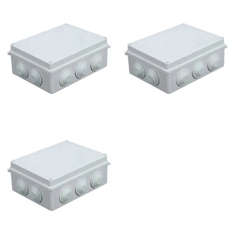 【PUBLICITY】3X IP65 Waterproof Junction Box ABS Plastic Dustproof Universal Electrical Enclosure Outdoor & Indoor Project Box