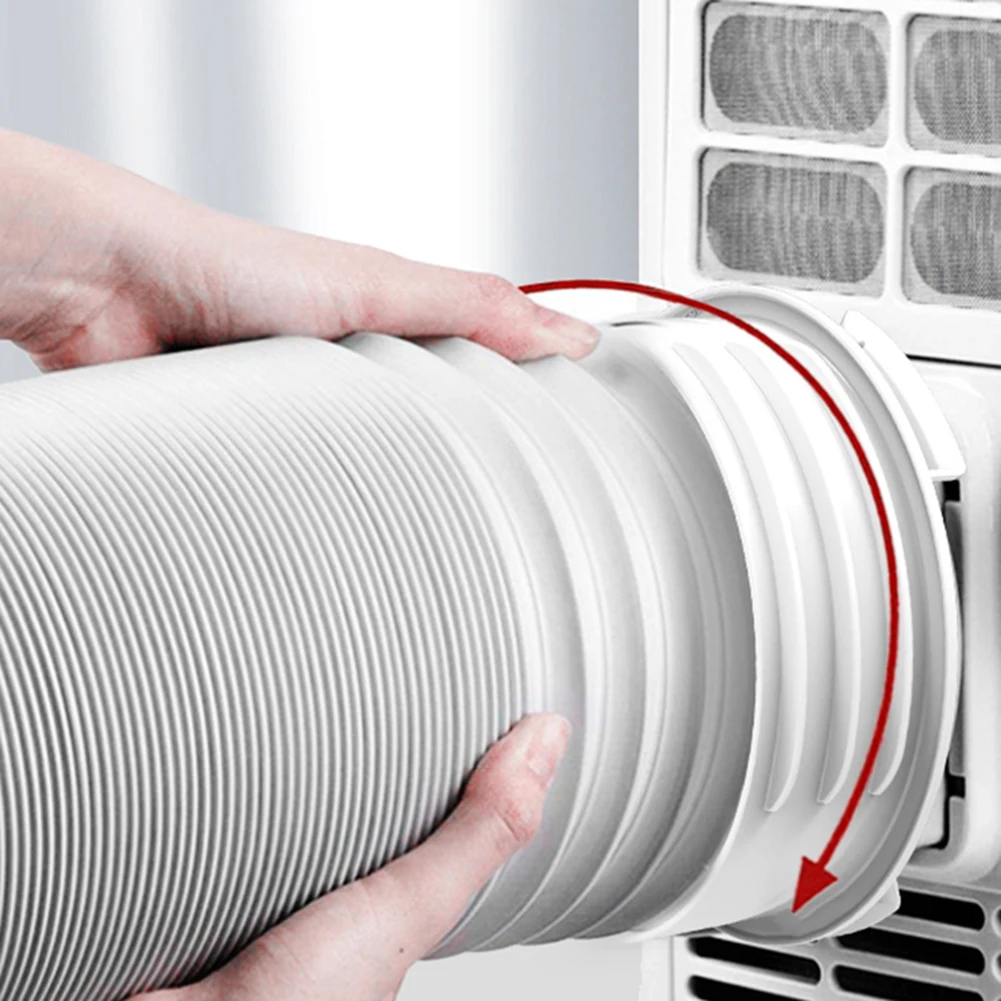 Portable Air Conditioner Round Exhaust Pipe Connector Fits 130mm and 150mm Hoses PVC Designed for Stable Heat Exhaust