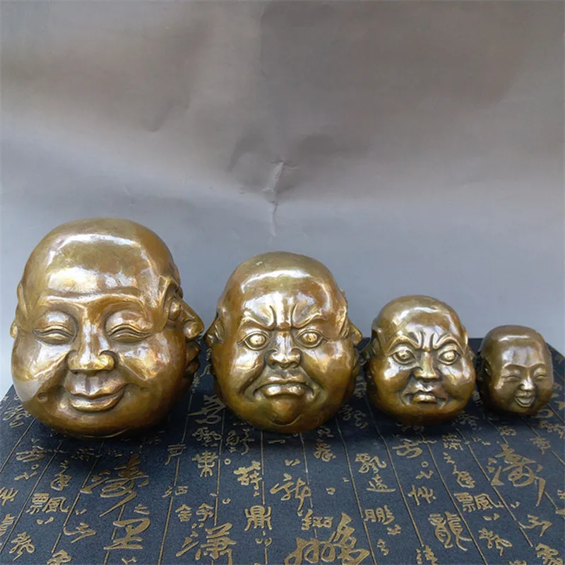 Home Decoration Four-Faced Buddha Statue Metal Craft Ornament Business Gift