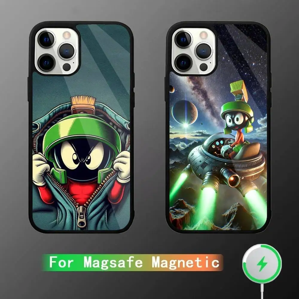 

M-Marvin The M-Martian Phone Case For iPhone 17,16,15,14,13,12,11,Pro,Max,Plus,Mini,SE4,E Magnetic Magsafe Wireless Charging